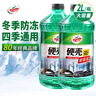 龜牌（Turtle Wax）硬殼防凍玻璃水-25°汽車(chē)強力去油膜去污雨刮水四季通用2L*2瓶 曬單實(shí)拍圖