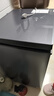 美的（Midea）100L單溫家用冰柜小型減霜零下40度超低溫速凍冷柜冷藏冷凍玻璃面板冰箱BD/BC-100KGEM國家補貼 曬單實(shí)拍圖