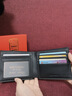 banyanu高檔復古磨砂頭層牛皮新款短款錢(qián)包男大容量駕駛證一體真皮錢(qián)夾男 黑色（頭層牛皮-防盜刷） 曬單實(shí)拍圖
