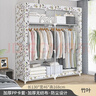 蝸家衣柜家用臥室簡(jiǎn)易布衣柜現代簡(jiǎn)約出租房用鋼管加粗加固組裝收納柜 曬單實(shí)拍圖