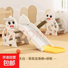 【爆款特價(jià)】?jì)和菁矣脤殞?-2歲玩具室內游樂(lè )場(chǎng)可折疊滑滑梯 【航天白】豪華版滑梯+籃球框+籃球（0-2歲） 曬單實(shí)拍圖