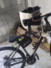 奧塞奇c19黑色山地車(chē)前置兒童座椅公路自行車(chē)寶寶座椅前置雙護欄 曬單實(shí)拍圖