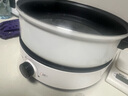 美的（Midea）電火鍋 火鍋專(zhuān)用鍋3-4人 電鍋一體家用多功能鍋 一鍋多用宿舍電煮鍋 電熱鍋分體可拆 4L 【底座可當電磁盤(pán)】26easy501 曬單實(shí)拍圖