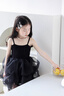 班喜迪女童夏裝連衣裙洋氣兒童公主裙子周歲寶寶禮服夏季小童吊帶蓬蓬裙 黑色 110 曬單實(shí)拍圖