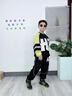 KATULANMAO兒童裝男童春裝套裝2026新款春秋款衛衣中大童春季潮帥氣時(shí)髦運動(dòng) W6615款HI套裝黑色 160 曬單實(shí)拍圖