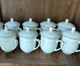 陶相惠 茶杯陶瓷杯辦公杯會(huì )議杯帶蓋10只套裝開(kāi)會(huì )杯子商務(wù)會(huì )議水杯350ml 曬單實(shí)拍圖