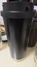 富光拾喜保溫杯咖啡杯316L不銹鋼男女士不銹鋼水杯便攜車(chē)載杯子黑色520ml 曬單實(shí)拍圖