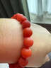 紀梵蒂 GEFIODEY保山南紅手串本命年原礦原色瑪瑙手鏈磨砂柿子紅滿(mǎn)色滿(mǎn)肉一物一證 博物館級天然保山南紅8mm珠徑 曬單實(shí)拍圖