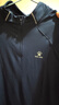卡爾美（KELME）防曬長(cháng)袖T恤跑步速干衣半拉鏈輕薄運動(dòng)上衣 藏青【男款】  L  曬單實(shí)拍圖