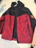 巴拉巴拉童裝兒童外套男童2026新款春秋裝戶(hù)外搖粒絨兩件套防潑水時(shí)尚上衣 紅黑色調00469 150 曬單實(shí)拍圖