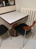 和諧都匠實(shí)木包豪斯功能餐臺家用小戶(hù)型輕奢巖板伯格正方形折疊圓桌 1.0米伯格4折疊方圓功能餐桌/實(shí)木/黑色巖板 中古色+不銹鋼 曬單實(shí)拍圖