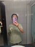 新一步（XINYIBU）夏季新款女士睡衣短袖九分褲休閑圓領印花可外穿兩件套家居服套裝 33250冰荷綠 L 建議162-168cm，100-115斤 曬單實拍圖