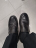 回力皮鞋男2026春季輕便一腳蹬工作鞋舒適防滑厚底休閑鞋子男 黑色 42 曬單實(shí)拍圖