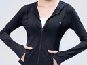 茉尋【趙露思同款】防曬衣女新款冰鈦原紗透氣超模小蠻腰修身防曬外套 顯瘦黑（易夢(mèng)玲同款） M （適合體重85-100斤) 曬單實(shí)拍圖