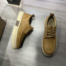 七匹狼男鞋春季2026新款休閑皮鞋男真皮透氣商務(wù)休閑鞋英倫風(fēng)低幫板鞋潮 黃棕 41 曬單實(shí)拍圖