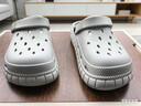 【CROCS同款】洞洞鞋男女時(shí)尚厚底增高夏季卡駱馳同款涼鞋戶(hù)外 灰色 42 -43 曬單實(shí)拍圖
