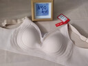 貓人無(wú)痕內衣女士無(wú)鋼圈文胸大胸顯小提拉聚攏上托防下垂薄粉底液胸罩 曬單實(shí)拍圖