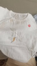 童泰（TONGTAI）嬰兒半背衣夏季純棉新生兒衣服寶寶和尚服滿(mǎn)月服短袖上衣灰色59cm 曬單實(shí)拍圖
