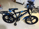 津馳遠兒童自行車(chē)6-12-15歲學(xué)生中大童車(chē)18寸20寸碟剎減震單車(chē)變速男孩 車(chē)筐款丨黑藍色+變速+雙碟剎+一體輪 18寸【身高115-140cm】約6-10歲 曬單實(shí)拍圖
