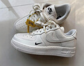 耐克NIKE女空軍一號AF1 運動(dòng)鞋HF1058-133白38.5 曬單實(shí)拍圖
