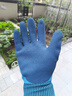 勝麗（SHENGLI） 勞保手套防水耐磨乳膠壓紋薄款透氣園藝手套建筑工地專(zhuān)用款ND120 12副 曬單實(shí)拍圖