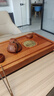 仁唐 花梨木茶盤(pán)家用茶托整塊實(shí)木茶臺大小號茶盤(pán)功夫茶具托盤(pán) 60*30*4.5CM 曬單實(shí)拍圖