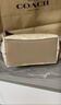 蔻馳（COACH）【官方授權店】coach女包c(diǎn)ity15小號單肩斜挎包托特包送女友禮物 CW032SVPWH淺卡其豆沙粉 曬單實(shí)拍圖