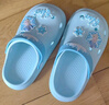 迪士尼兒童拖鞋女童洞洞鞋四季女童拖鞋防滑洗澡涼鞋兩穿DIY鞋花F2715F 曬單實(shí)拍圖