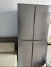 榮事達408/301升一級能效超薄家用冰箱十字對開(kāi)門(mén)大容量法式多門(mén)四門(mén)纖薄機身可嵌入式靜音低噪節能 408升灰色  一級能效省電 54公分超薄嵌入 曬單實(shí)拍圖
