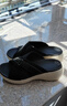 品牌斷碼清倉特價(jià)真皮拖鞋女夏外穿媽媽涼鞋2025新款英倫風(fēng)涼鞋 黒色 軟底 38 標準碼 曬單實(shí)拍圖