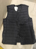 優(yōu)衣庫男裝女裝高級輕型羽絨便攜式背心休閑羽絨排骨馬甲478276 09 黑色 S 曬單實(shí)拍圖
