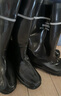勝麗 雨鞋高筒膠鞋男防滑耐磨 戶(hù)外雨天夜間帶反光條 水鞋雨靴 45碼 1雙 曬單實(shí)拍圖
