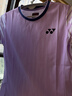 尤尼克斯YONEX羽毛球服國家隊球迷版比賽訓練短袖T恤女20878CR紫粉M 曬單實(shí)拍圖