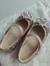 百麗（Belle）童鞋小女孩公主鞋兒童亮片鞋春季新品女童水晶鞋寶寶時(shí)尚水鉆單鞋 粉色 29 適合腳長(cháng)約18-18.6cm 曬單實(shí)拍圖