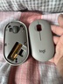 羅技（Logitech）LOGITECH PEBBLE 無(wú)線(xiàn)藍牙鼠標 靜音鼠標 辦公鵝卵石造型 輕薄便攜 時(shí)尚小巧 煙云灰 曬單實(shí)拍圖