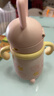 babycare兒童保溫杯嬰幼兒學(xué)飲寶寶吸管杯316L不銹鋼保溫杯幼兒園保溫水壺 贈直通吸嘴-把手款 歐珀粉 300ml 曬單實(shí)拍圖