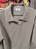 馬登工裝美式休閑海鷗polo領(lǐng)衛衣男老錢(qián)風(fēng)灰色針織男士長(cháng)袖polo衫春季 灰色 L 曬單實(shí)拍圖