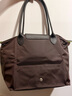 瓏驤（LONGCHAMP）新品 女士中號長(cháng)柄可折疊手提單肩購物袋餃子包托特包女包 2605 919 002 摩卡色 曬單實(shí)拍圖