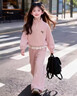 兜兜王國女大童春秋套裝2026新款洋氣女孩時(shí)髦運動(dòng)裝初中生春裝休閑兩件套 淡紫色 150 曬單實(shí)拍圖