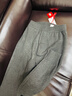 貓人羊毛褲男士保暖褲男德絨加熱高腰修身打底褲情侶款加厚秋褲深灰XL 曬單實(shí)拍圖