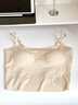 浪莎吊帶背心女自帶胸墊隱形粉底液內衣美背文胸一體式背心吊帶抹胸 曬單實(shí)拍圖