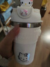 聚莜家高顏值316保溫杯女款生日禮物學(xué)生吸管杯子隨手水杯女生咖啡杯 【雙飲款】白色450ML KT貓頭+3D貼+小貓貼紙 曬單實(shí)拍圖