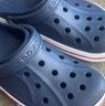 卡駱馳（CROCS）洞洞鞋貝雅卡駱班輕便耐磨一腳蹬休閑鞋|205089 深藍/辣椒紅-4CC 41 /42(260mm) 曬單實(shí)拍圖