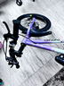 鳳凰兒童自行車(chē)兒童山地學(xué)生車(chē)小孩單車(chē)帶輔助輪3-6-10-12歲小中大童 烏梅紫丨單速輻條輪+雙碟剎+禮包 18寸（適合身高115-130cm） 曬單實(shí)拍圖