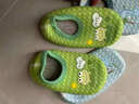 米囹爬爬墊拖鞋套大人全包地板襪套兒童室內爬爬墊拖鞋防滑防涼包跟 綠色青蛙 1雙 6-12月 (均 碼)兒童款 S碼內長(cháng)12.5 曬單實(shí)拍圖