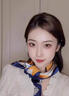 啄木鳥(niǎo)（TUCANO）真絲絲巾女桑蠶絲小方巾2025新款系脖感護頸圍脖領(lǐng)巾媽媽氣質(zhì)圍巾 航海圖藍白-董卿同款 (53*53cm) 曬單實(shí)拍圖
