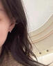 戚小米S999純銀水滴耳釘女2026年新款潮睡覺(jué)免摘養耳洞冷淡風(fēng)簡(jiǎn)約耳環(huán) 999足銀水滴耳掛一對【大號】 曬單實(shí)拍圖
