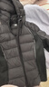 美力城輕薄羽絨服女冬季時(shí)尚保暖鵝絨內膽短款薄款外套上衣106 猛石黑 L 曬單實(shí)拍圖
