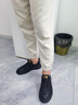 七匹狼男鞋春季2026新款工裝鞋男透氣軟底增高休閑皮鞋百搭男士低幫板鞋 黑色 41 曬單實(shí)拍圖