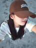 貓人棒球帽子女鴨舌帽遮陽(yáng)帽防曬帽女士太陽(yáng)帽潮流百搭 咖啡色 曬單實(shí)拍圖